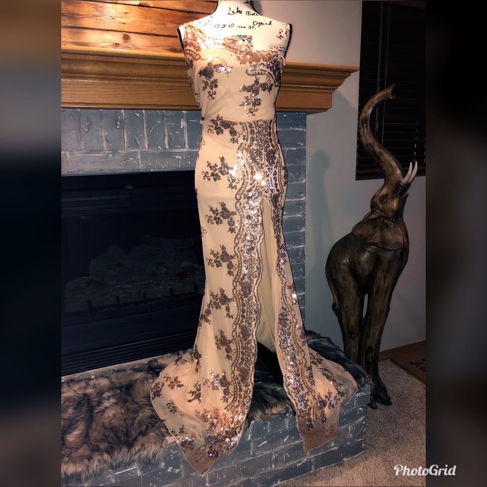 Beautiful long sequined dress 😍